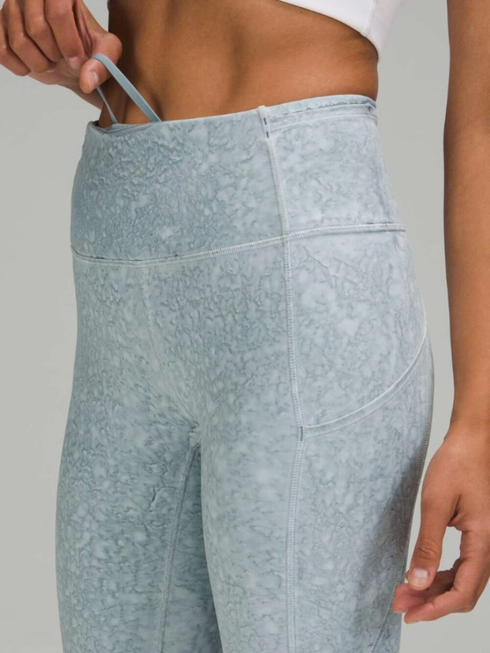 Lululemon Fast & Free 7/8 Tight II 25" Blue Fog or Dark Olive - Picture 6 of 10